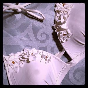 Hollister White Bikini Top